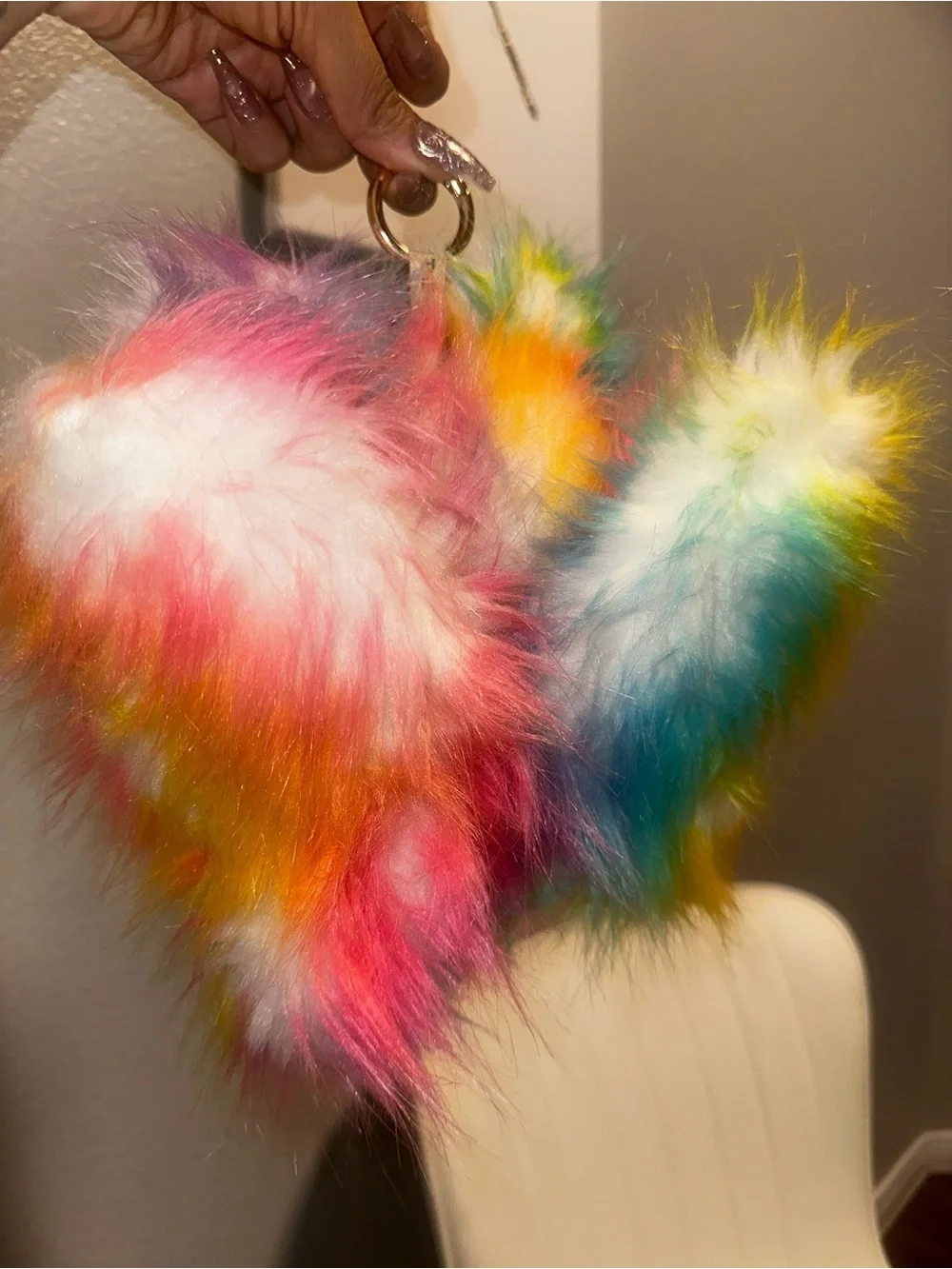 Skullpanda customized Unicorn Doll - Multicolor Fur